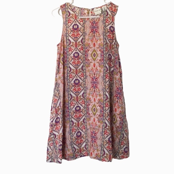 Rachel Zoe Linen Dress Aztec Print - Picture 1 of 6